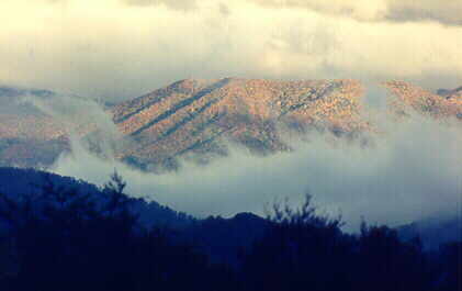 View of Flats Mountain near Indian Boundary Lake.