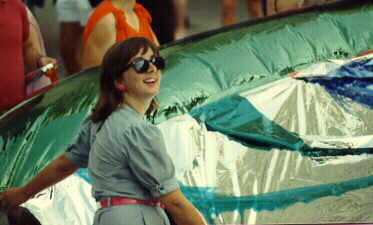 Sky sculpture preparing to fly.